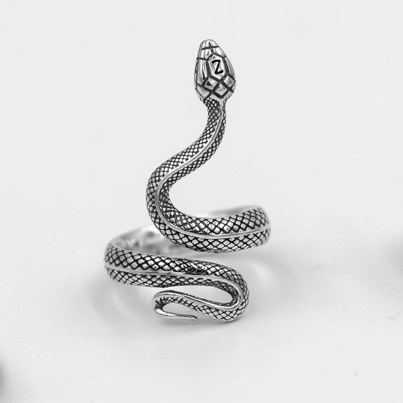 Serpente - Pierścień węża (Srebrny)
