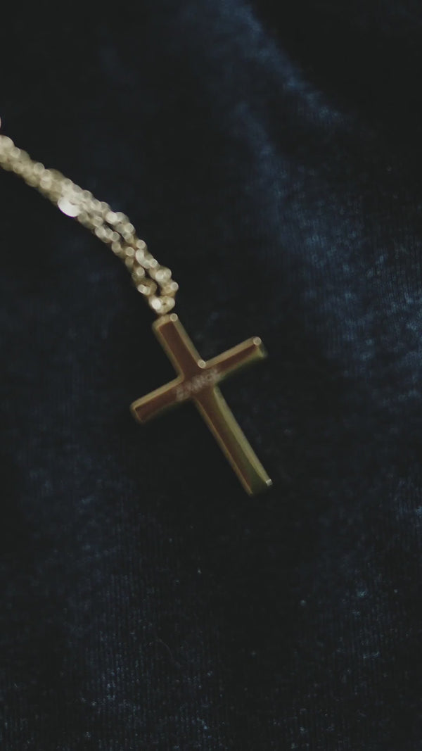 Croce - Naszyjnik z krzyżykiem (pozłacany)